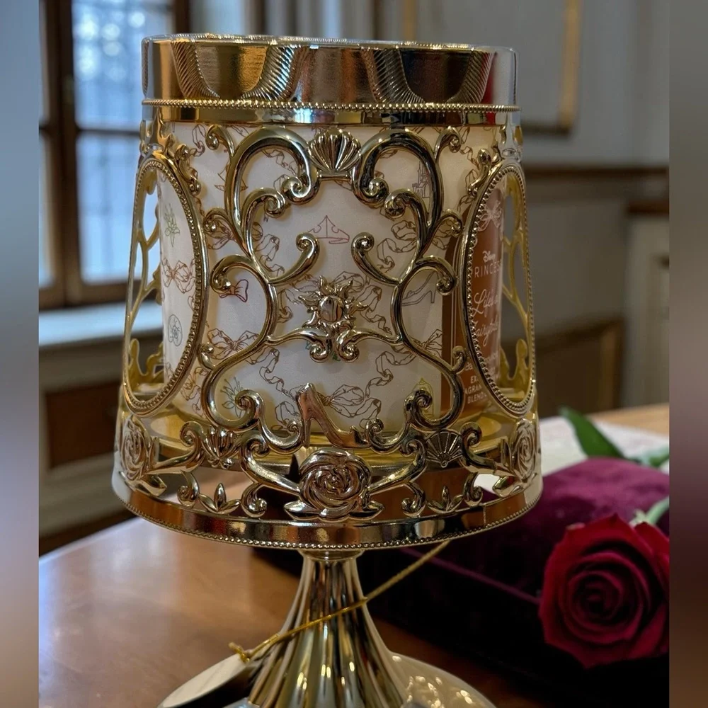 Disney Princess Royal Lamp 'Life's a Fairytale' Candle Holder & Candle NWT - Picture 5 of 10